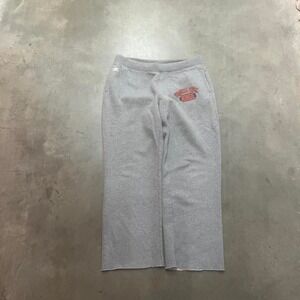Y2K Russell athletic women's grey Virginia tech grey open leg sweats‎ baggy L